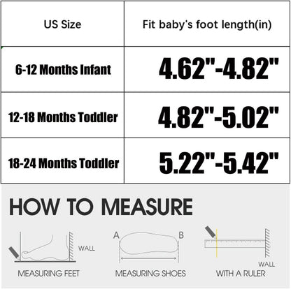 Newsonet Baby Shoes Boys Girls First Walking Breathable Non Slip Walker Sneakers Soft Sole 6 9 12