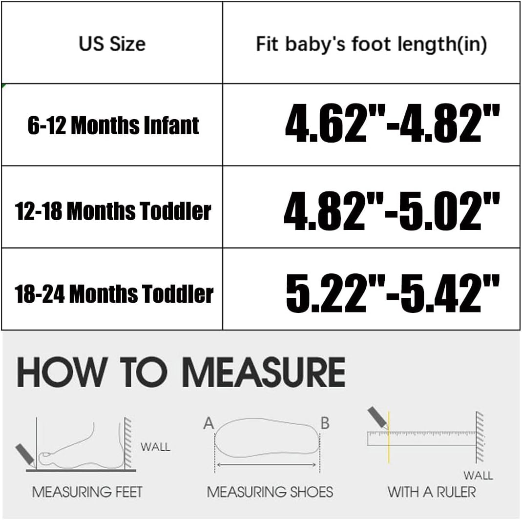 Newsonet Baby Shoes Boys Girls First Walking Breathable Non Slip Walker Sneakers Soft Sole 6 9 12