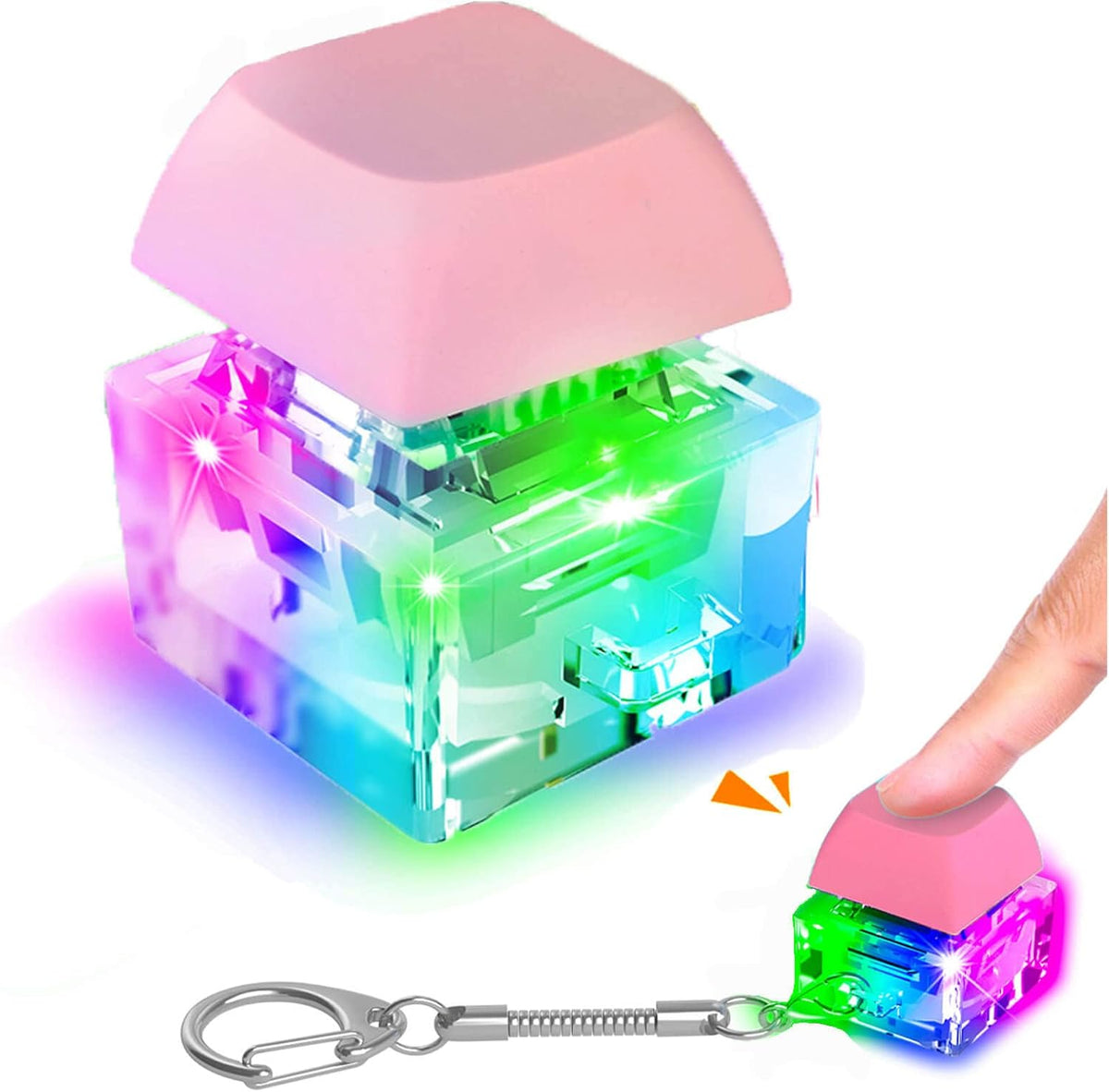 Keyboard Fidget Toys, Keyboard Fidget Keychain Keyboard Decompression Toys Keyboard Fidget Toy