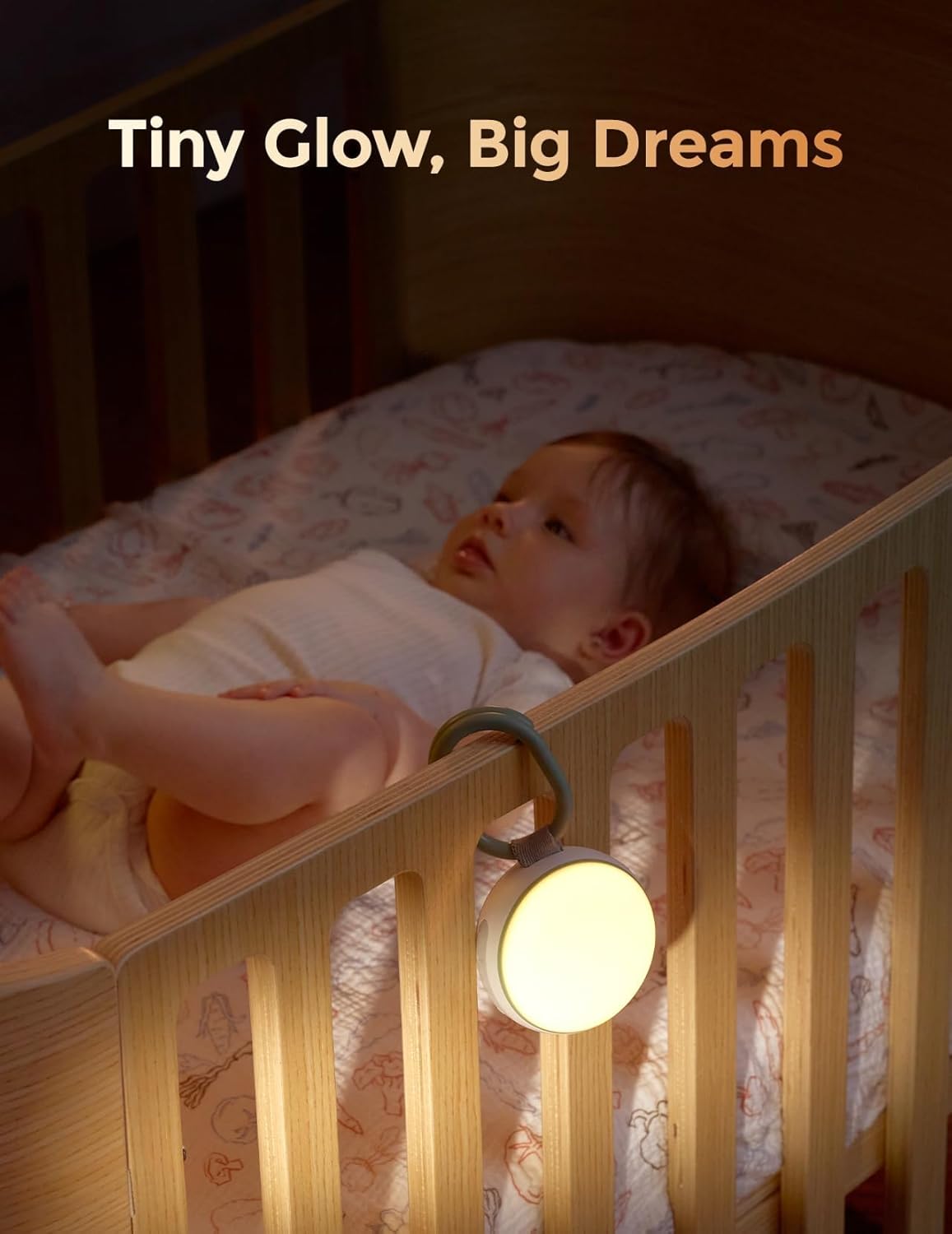 Momcozy Portable Sound Machine with Night Light, White Noise Sound Machine for Baby, 20 Soothing