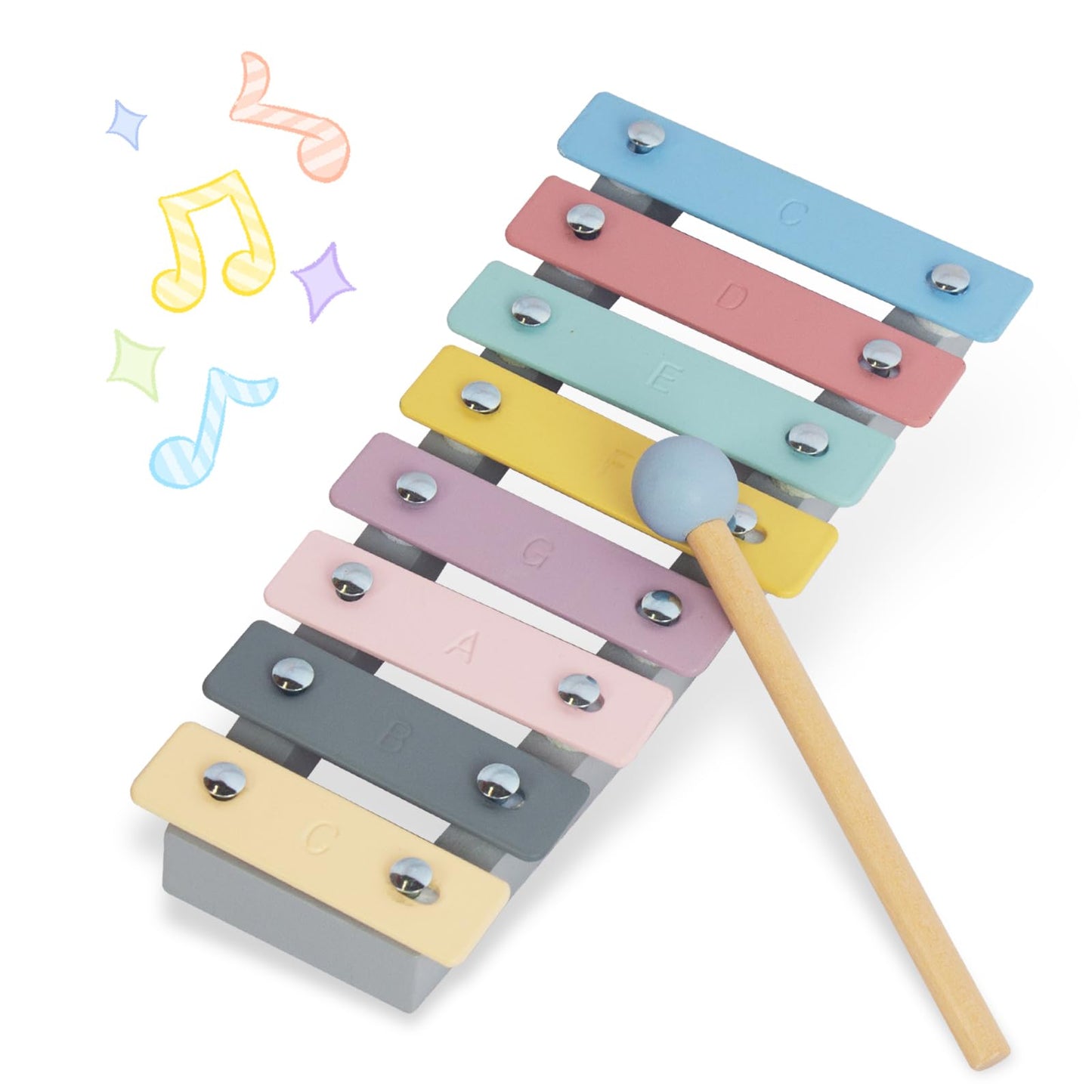 WoodenEdu Kids Xylophone Musical Toy Educational Instrument for Toddlers