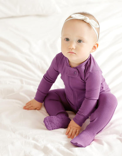 VAENAIT BABY Infant Toddler Boys Girls Footed One-Piece Sleep and Play Premium Modal Pajamas 1-2
