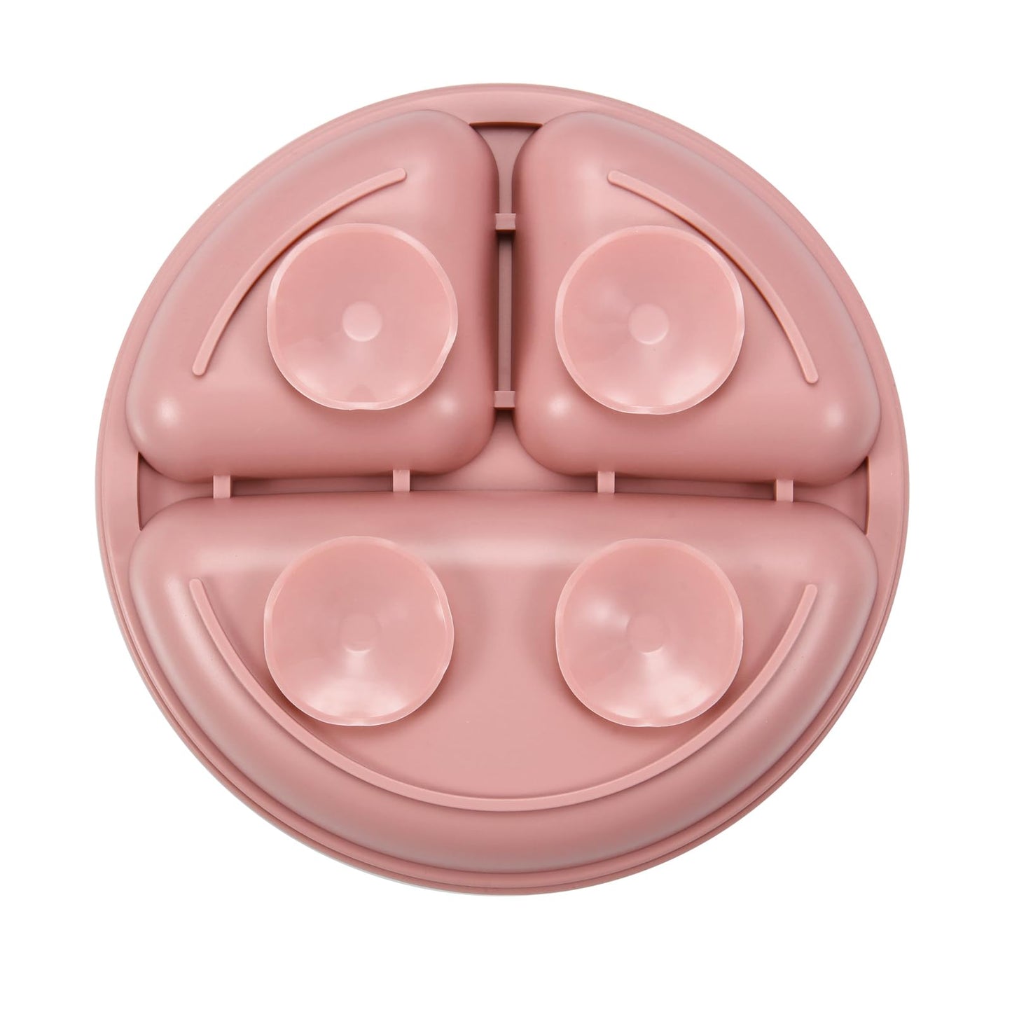 PandaEar 3 Pack Toddler Plates, Silicone Divided Suction Plate for Babies, BPA-Free 100% Food-Grade
