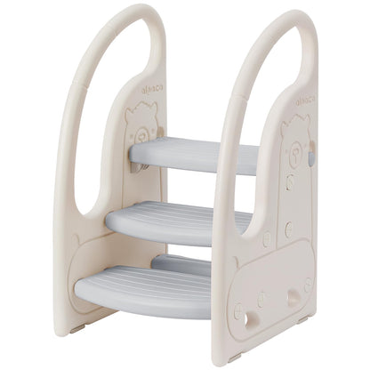 Toddler 3 Step Stool Onasti Kids Standing Tower for Toddlers Plastic Learning Helper Stool for