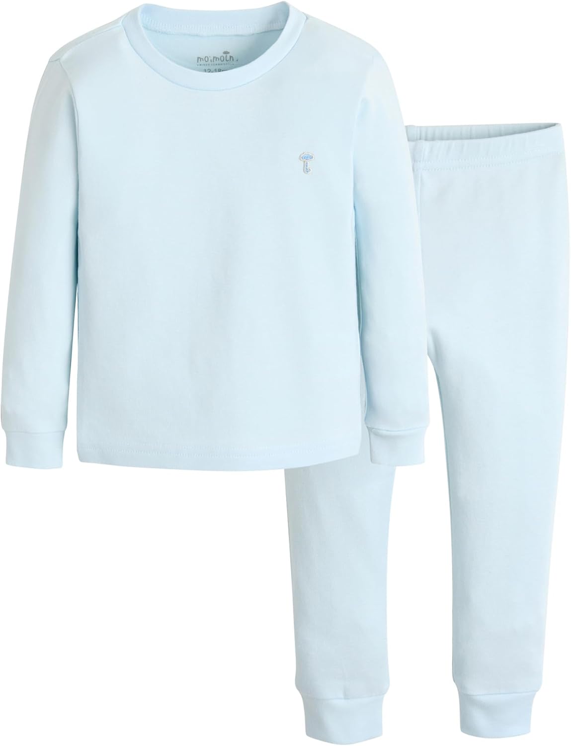moimoln 6M-8Y Modal Cotton Solid Soft Breathable Baby Toddler Boys Girls Snug fit Pjs Long Sleeve