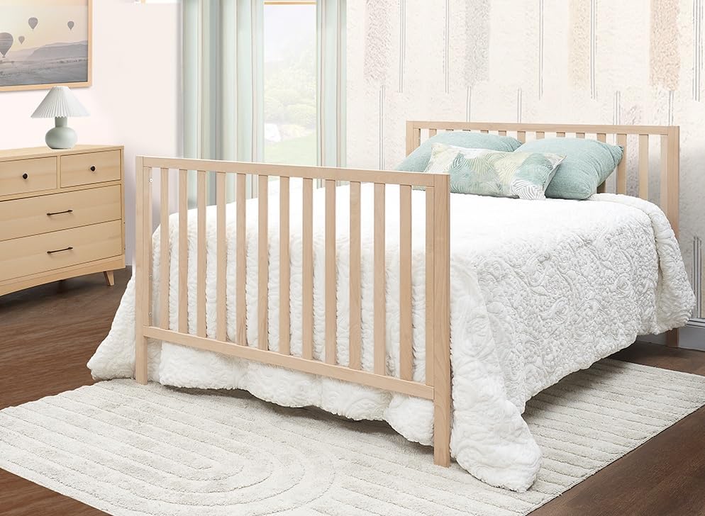 Sorelle Essex Euro 4-in-1 Convertible Crib & Changer – Nursery Furniture Set, Wooden Baby Crib with