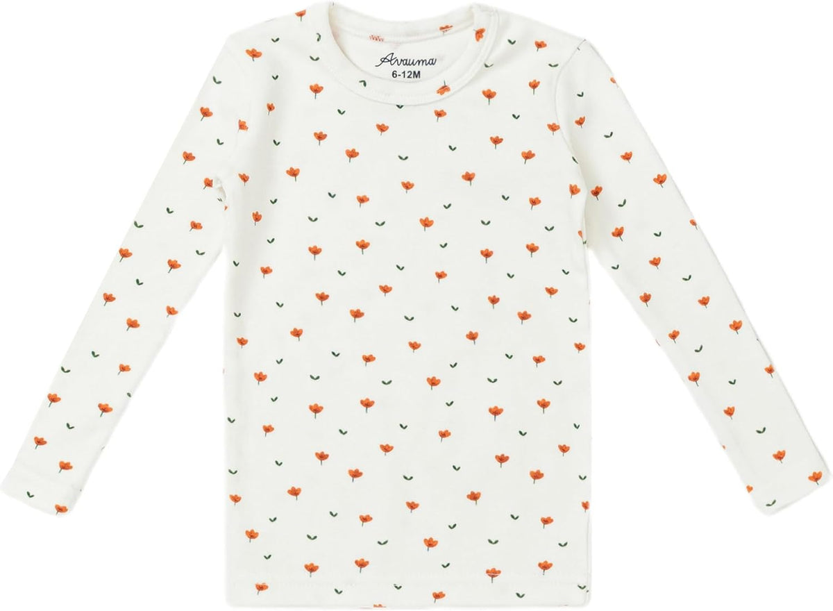 AVAUMA Baby Boys Girls Pajama Set 6M-7T Kids Cute Toddler Snug fit Pattern Design Pjs Cotton