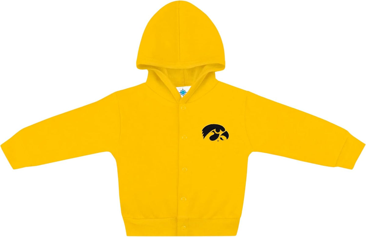 Creative Knitwear College Baby Snap Hooded Jacket - Team Logo, Multiple Colors, for Boys & Girls