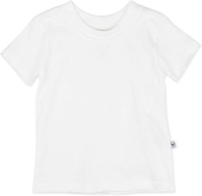 HonestBaby 10-Pack Short Sleeve T-shirts 100% Organic Cotton Baby, Toddler, Little Kids, Boys