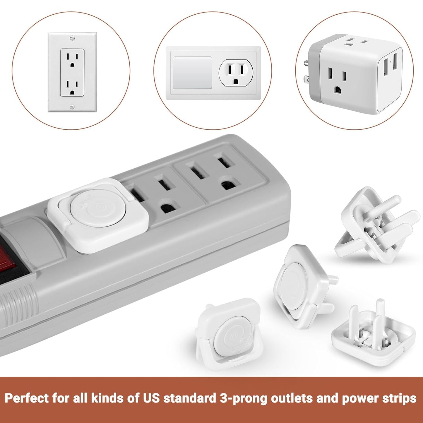 Outlet Covers Baby Proofing, 40 Pack Child Proof Plug Socket Covers Electric Plug Protectors Safety