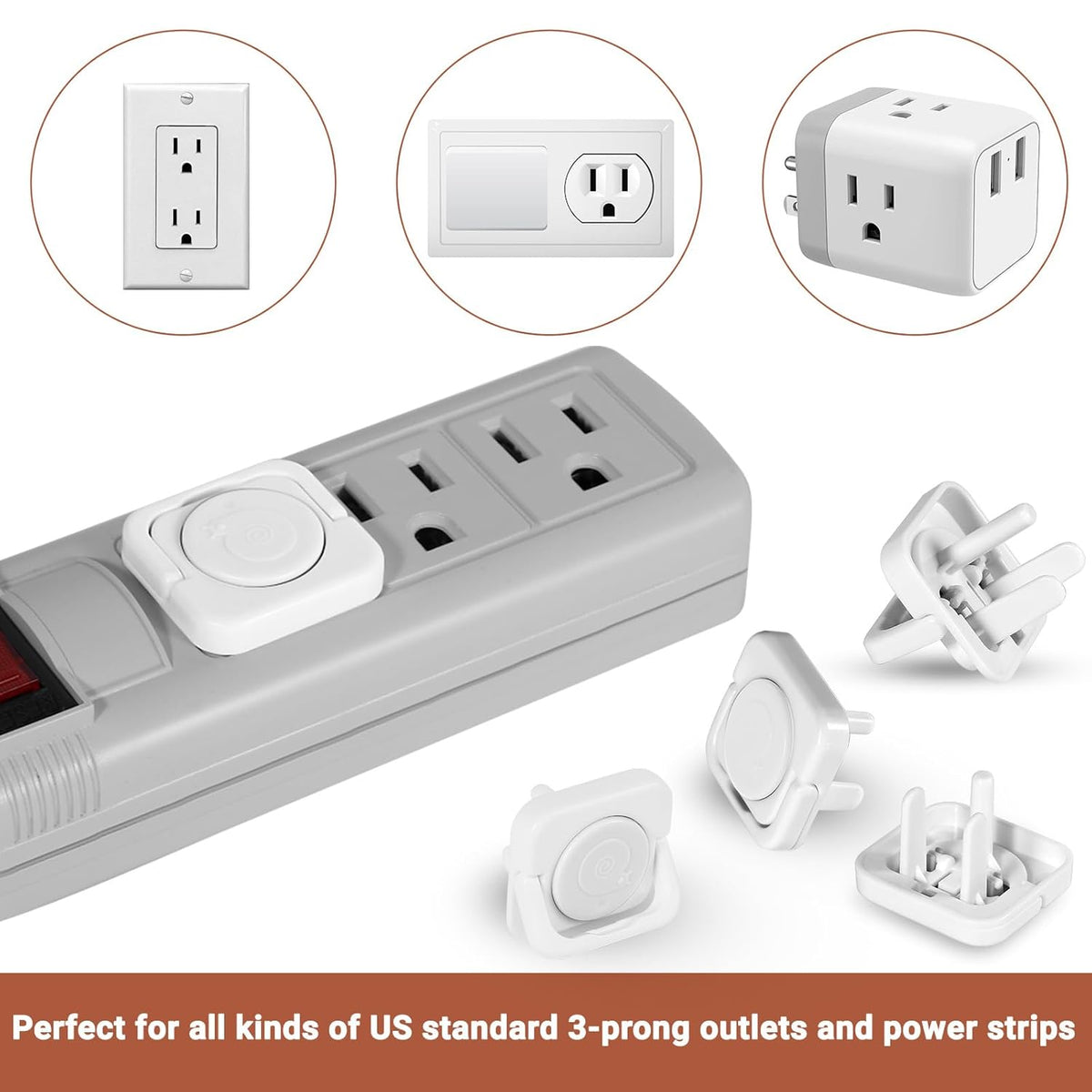 Outlet Covers Baby Proofing, 40 Pack Child Proof Plug Socket Covers Electric Plug Protectors Safety