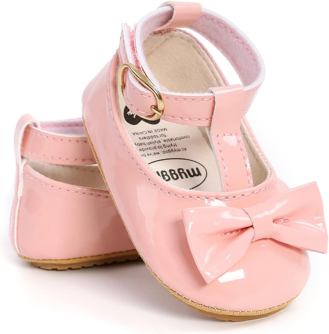 Baby Shoes Mary Jane Flats Non Slip Soft Sole Infant Toddler Sneakers First Walkers Party Christmas