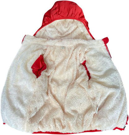 Baby Girls Boys' Winter Fleece Jackets With Hooded Toddler Cotton Dress Warm Lined Coat Outer
