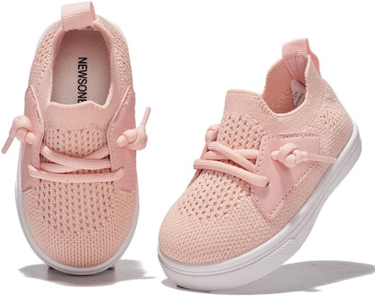 Newsonet Baby Shoes Boys Girls First Walking Breathable Non Slip Walker Sneakers Soft Sole 6 9 12