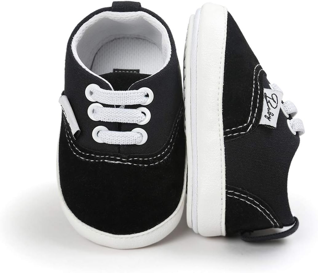Morbido Infant Baby Boys Girls Canvas Sneaker Toddler Slip On Anti Skid Newborn First Walkers Candy