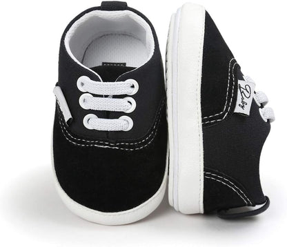Morbido Infant Baby Boys Girls Canvas Sneaker Toddler Slip On Anti Skid Newborn First Walkers Candy