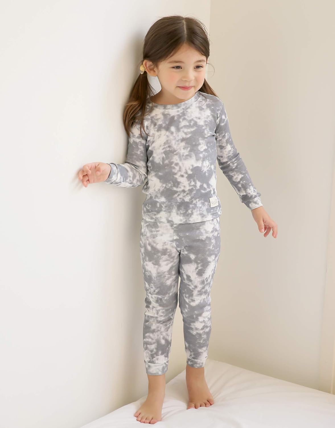 VAENAIT BABY 12M-12Y Toddler Kids Boys Girls 100% Cotton Marbling Tiedye Sung Fit Sleepwear Pajamas