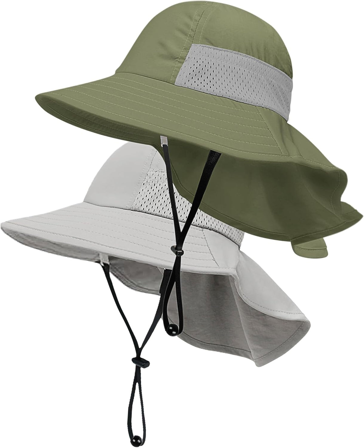 Toddler Baby Sun Hat Kids Summer UPF 50+ for Boys Girls Adjustable Beach Hats with Bucket Wide Brim