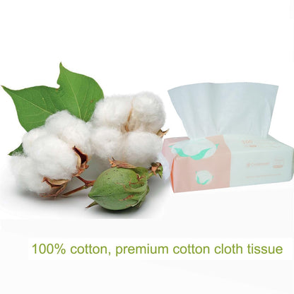 Ultra Soft Dry Baby Wipes Unscented Face Cleansing Multi-Purpose Pure Cotton Tissue (3 PACK-300