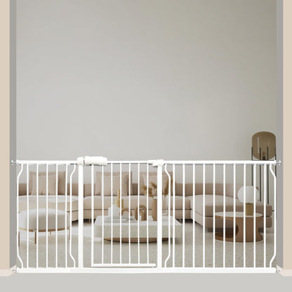 Baby Gates Extra Wide 71.5-76.4 Inch Large Baby Gates for Stairs Tension Pet Dog Gates Indoor for