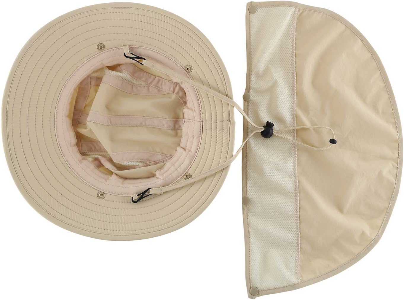Home Prefer UPF 50+ Boys Sun Hat with Neck Flap Wide Brim Summer Beach Bucket Hat for Boys Girls