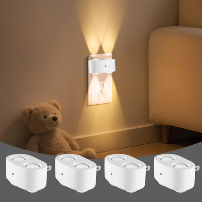 Night Light Plug into Wall, 4 Pack LED Night Lights,Rotatable Plug Night Lights,Dusk to Dawn Light