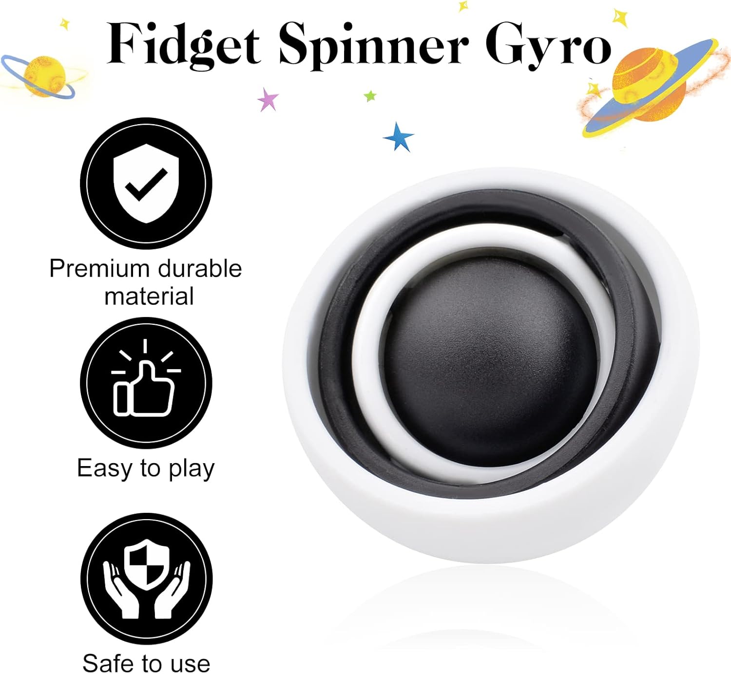 Fidget Toy for Adults, Fidget Gyro Toys, Gift Ideas Fidgets Gifts for Boys Girls Teens Kids, ADHD