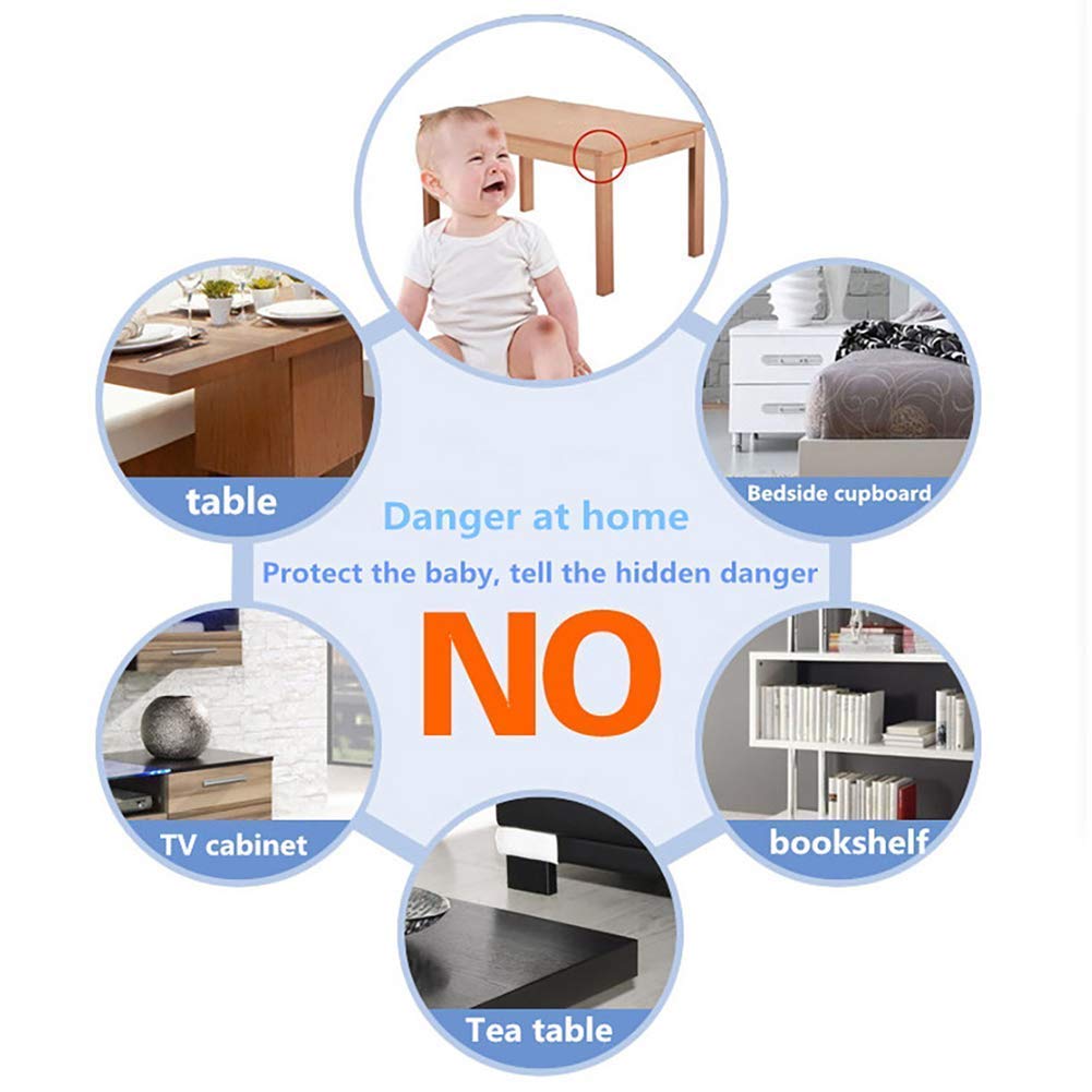 28 Pack Table Corner Protectors Baby Proofing Corner Guards Furniture and Edge Guards Stop Child