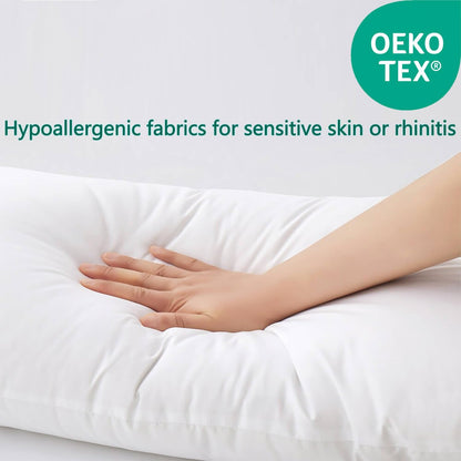 Squishy Flat Bed Pillows Standard Size Set of 2 Extra Soft Thin Pillow for Stomach Sleeping Adults