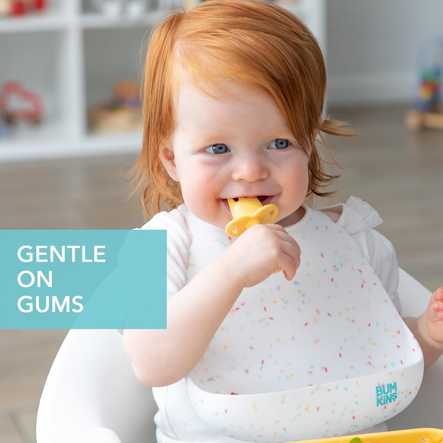Bumkins Baby Utensils Set, Chewtensils Silicone Spoons for Dipping, Self-Feeding, Baby Led Weaning