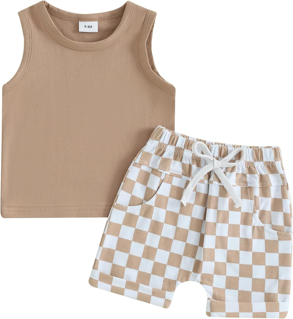 Kupretty Baby Boy Summer Clothes Sleeveless Tank Tops Vest T-Shirt + Casual Shorts Toddler Outfits