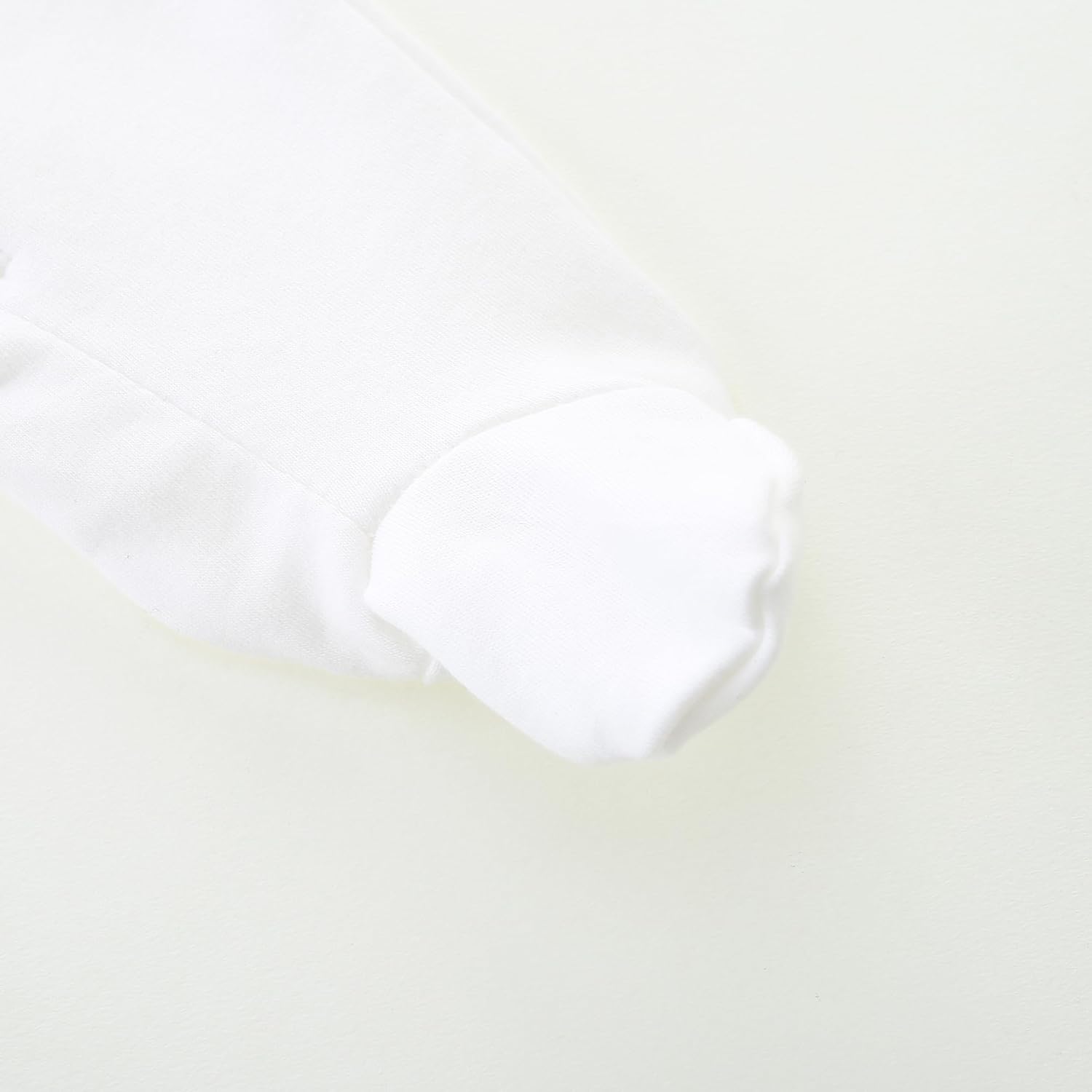 Baby Romper 100% Organic Cotton Pajamas One Piece Long Sleeve Zipper Footie Onesie for 0~12M Baby