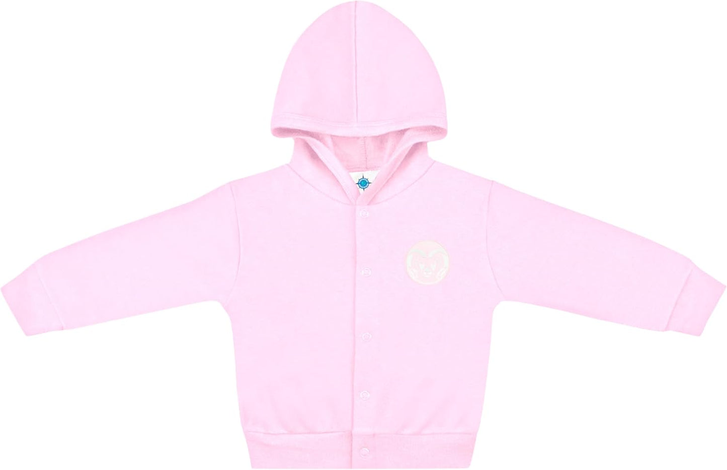 Creative Knitwear College Baby Snap Hooded Jacket - Team Logo, Multiple Colors, for Boys & Girls