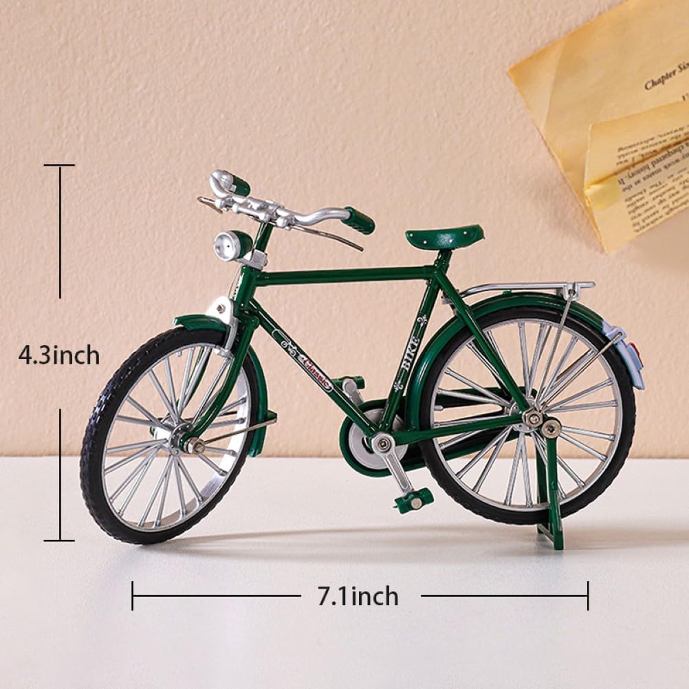 Miniature Alloy Bicycle Collections Bookshelf Decor, Metal Art Home Accessories, Desk Accessories