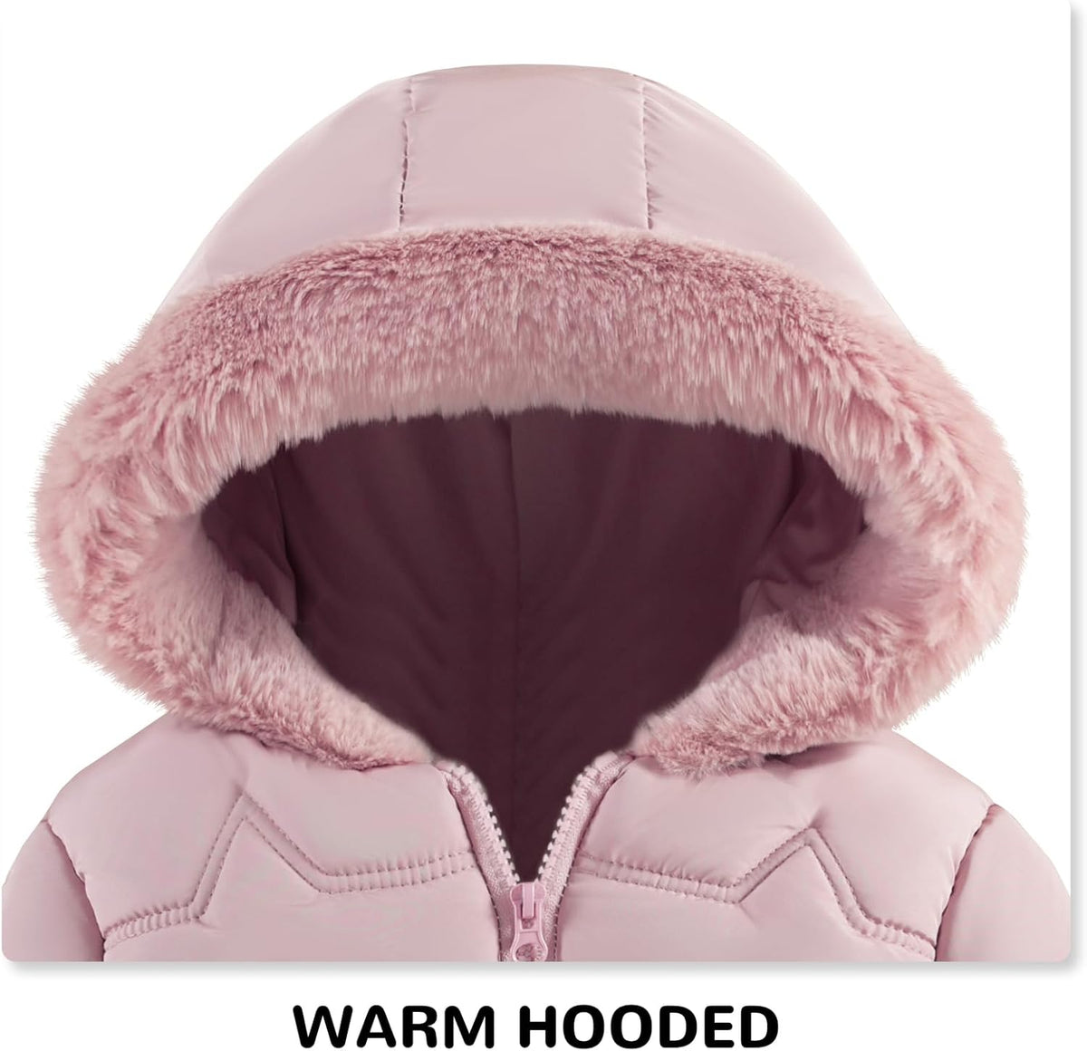 Toddler Winter Coats Baby Jacket Snow Clothes Puffer Dress Girl Warm Hoodie 1-4T