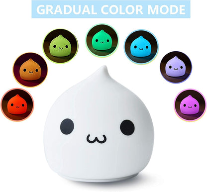 ZKLiLi Night Light for Kids, Cute Lamp Dumpling Light Birthday Gifts for Girls Boys, Kawaii