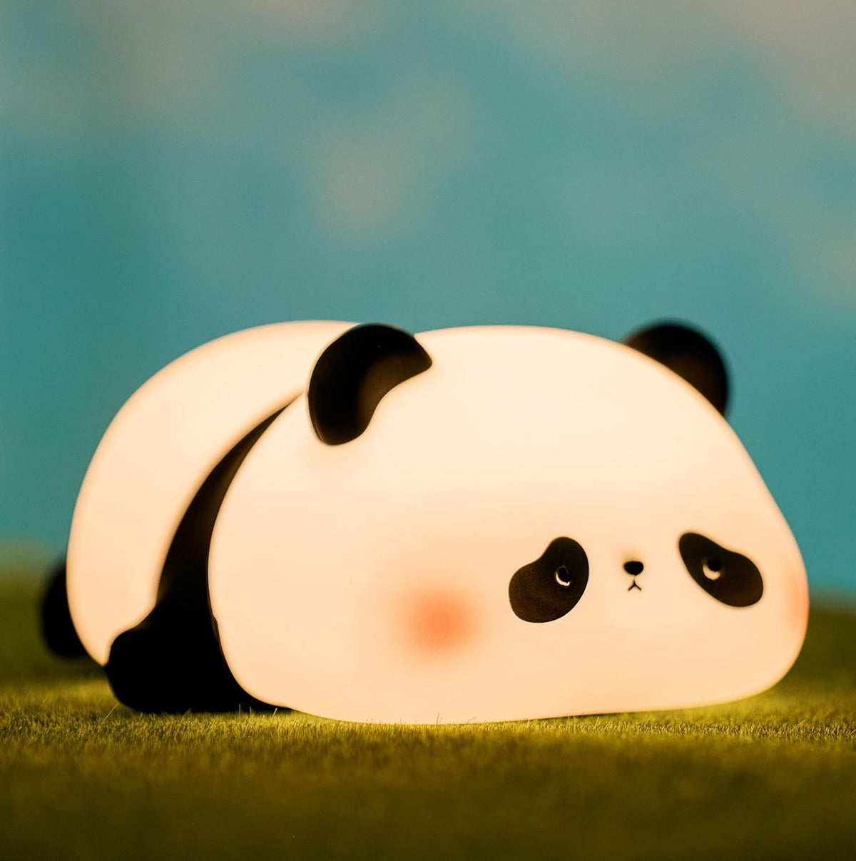 DREAMING MY DREAM Cute Panda Night Light, LED Squishy Novelty Animal Night Lamp, 3 Level Dimmable