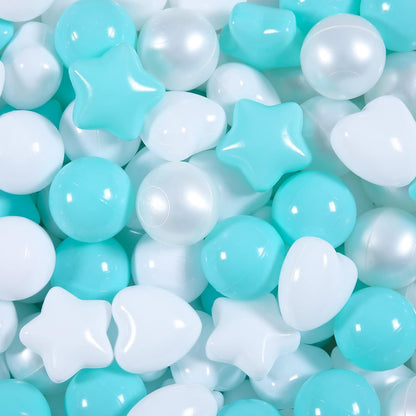 GOGOSO Ball Pit Balls Shapes for Kids - 100 Pieces Crush Proof Stress StarBalls BPA&Phthalate Free