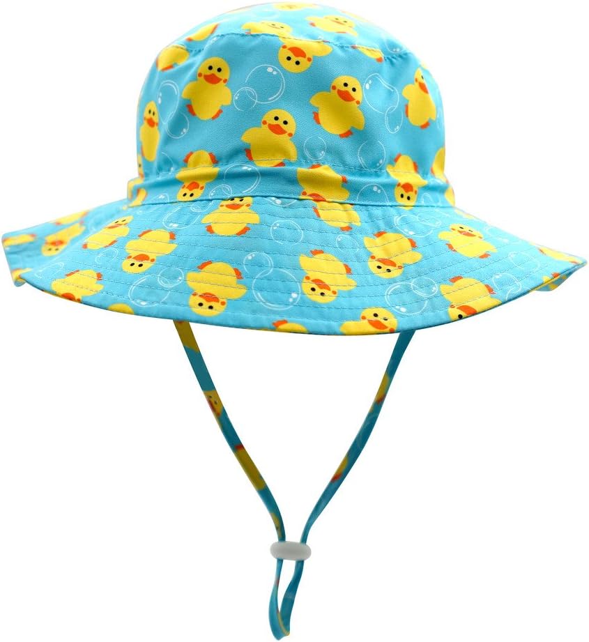 Home Prefer UPF50+ Wide Brim Sun Hat Boys Girls Sun Protection Hat Zoo Beach Swim Safari Bucket Hat