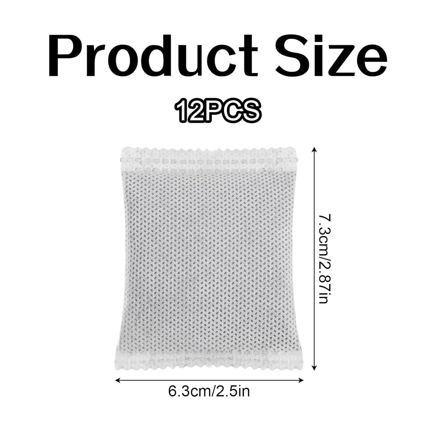 12pcs Carbon Filter Refills for Playtex, Activated Charcoal Odor Absorbing Deodorizer for Diaper