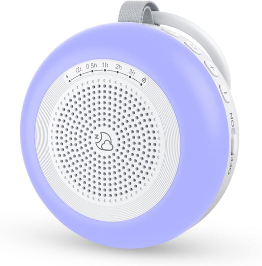 Portable Sound Machine for Baby,LEICEX White Noise Machine,33 Soothing Sound 10 Colors Night Light