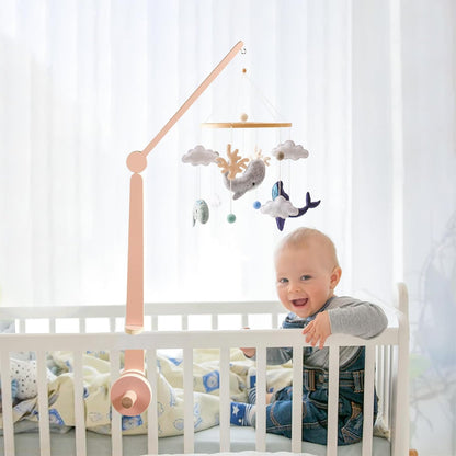 HI BABY MONMENT Crib Mobile Arm - Baby Mobile Hanger with 2-Height Settings Adjustable, Stabilizing