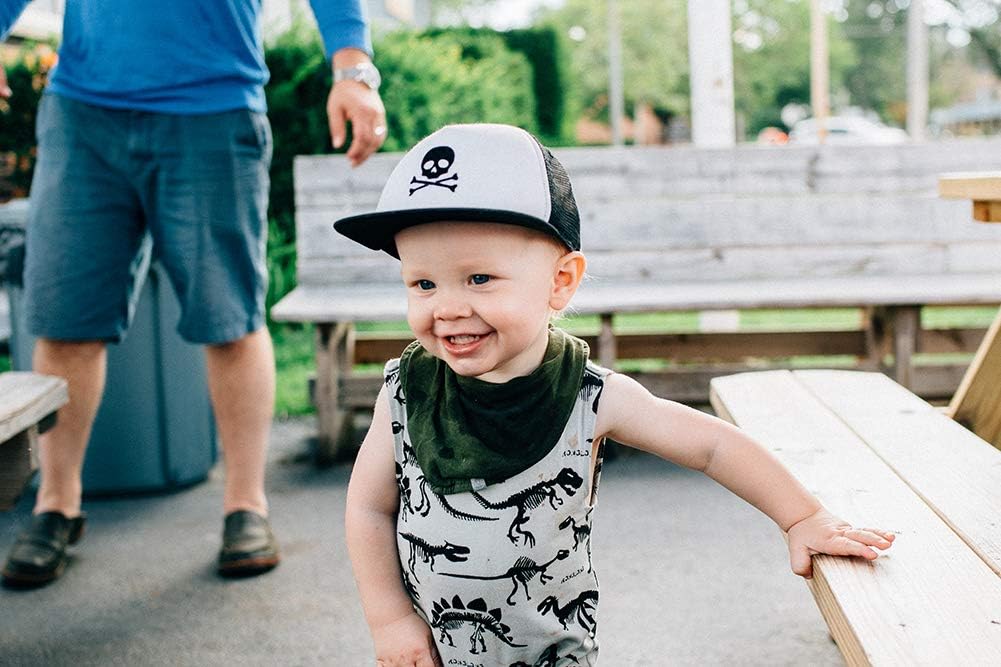 Baby Hats - Baseball Hat, Newborn Youth Flat Brim Mesh Trucker Surf Skate Bubba Bro Fitted Beach