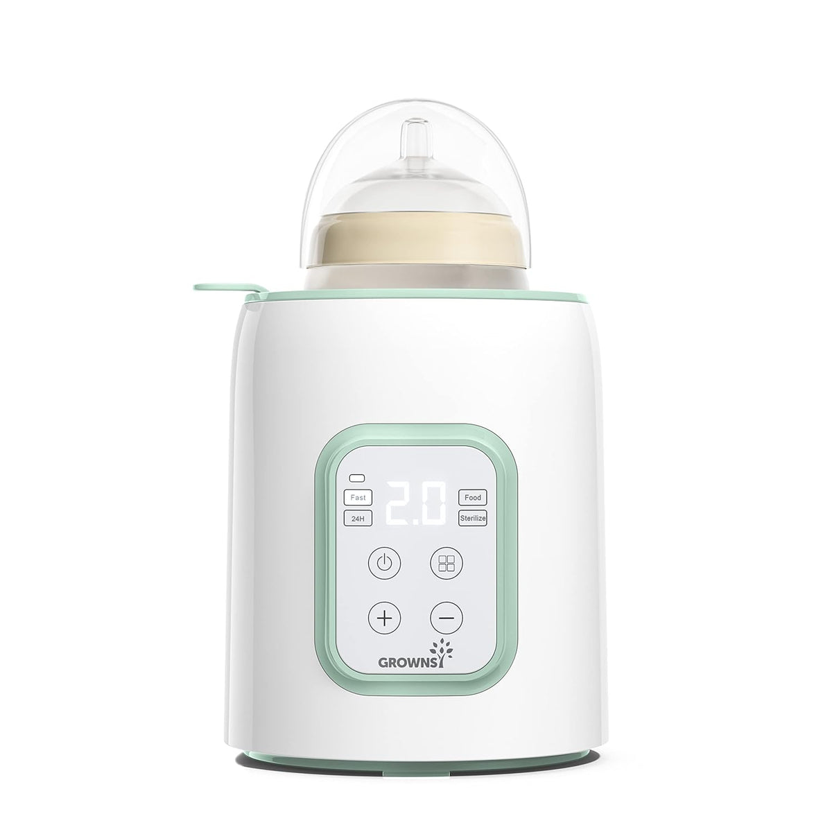 GROWNSY Baby Bottle Warmer, 8-in-1 Fast Baby Milk Warmer with Timer for Breastmilk or Formula