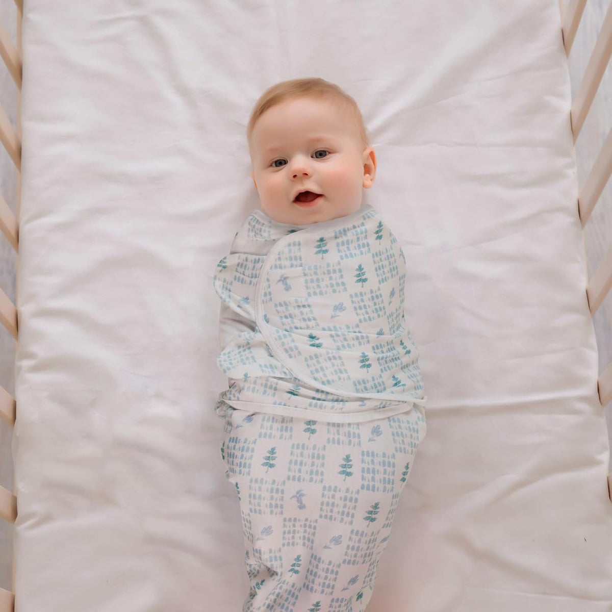 Baby Swaddle Sacks, 3-Pack Newborn Organic Cotton Swaddle Wrap, Adjustable Swaddling Blankets