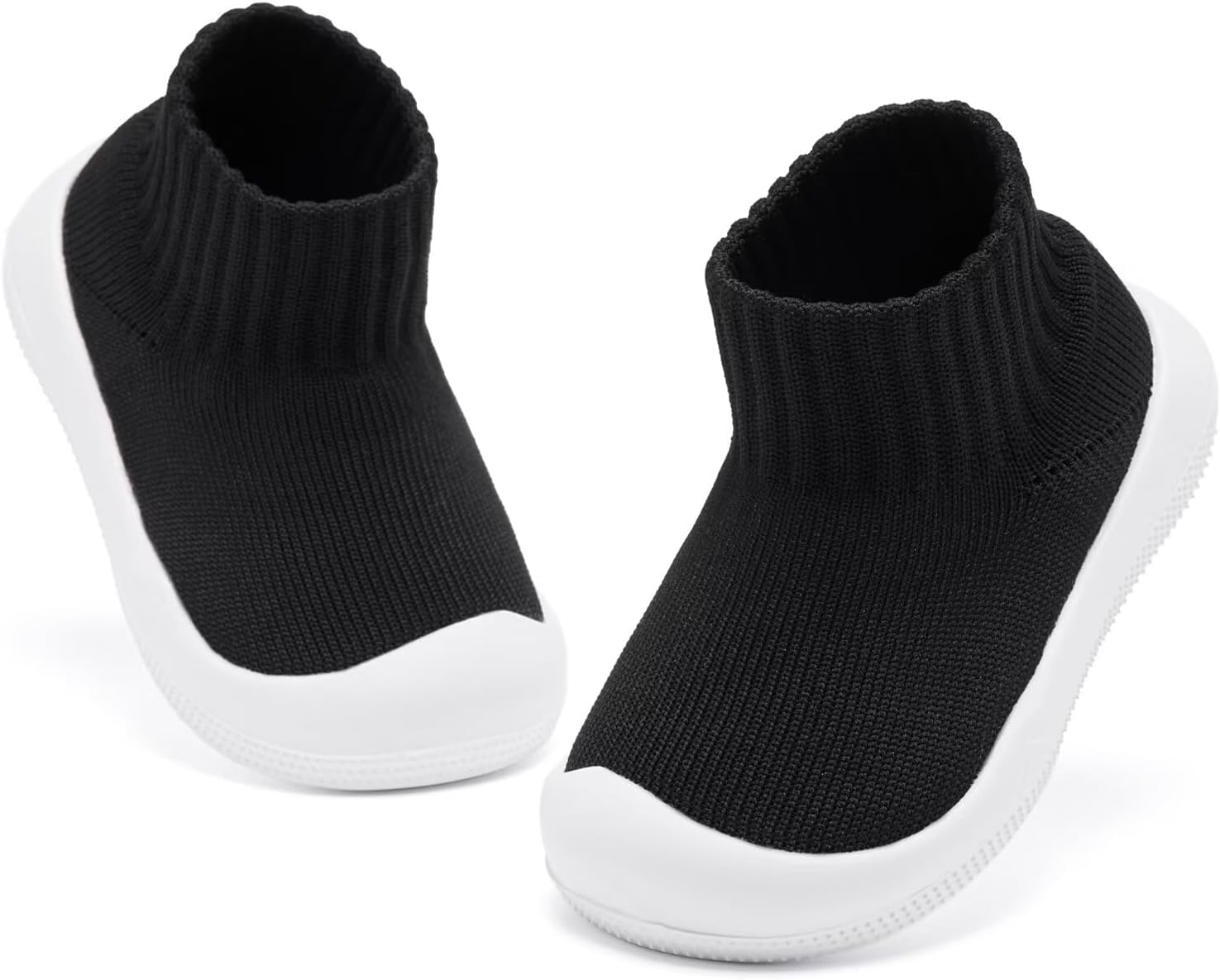 Eashi Baby Boy Girl Non-Skid Indoor Infant Walking Shoes Breathable Warm Elastic Sock Shoes with