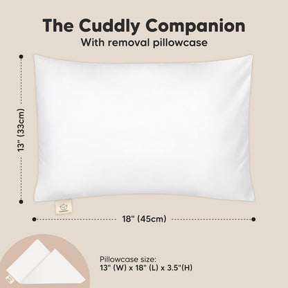 Toddler Pillow with Pillowcase - 13x18 My Little Cuddly Pillow, Viscose Derived From Bamboo Nursery