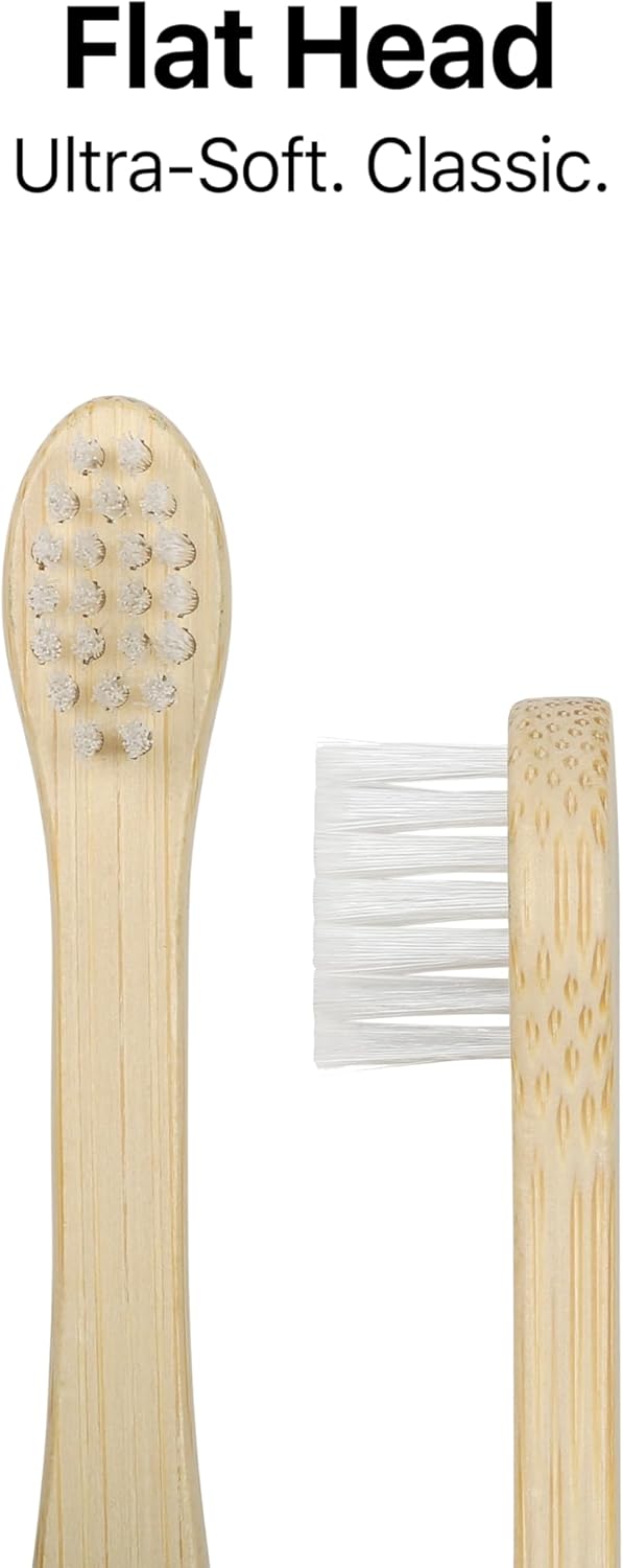 Sea Turtle Plant-Based Bristles, Ultra-Soft Bamboo Toothbrushes, Natural Toothbrush for Babies (4