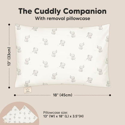 Toddler Pillow with Pillowcase - 13x18 My Little Cuddly Pillow, Viscose Derived From Bamboo Nursery