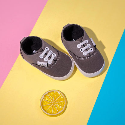 Morbido Infant Baby Boys Girls Canvas Sneaker Toddler Slip On Anti Skid Newborn First Walkers Candy